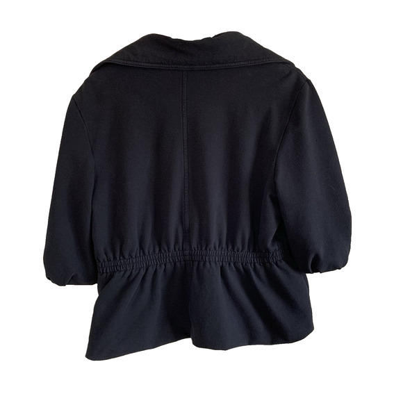 White House Black Market Balloon Sleeve Black Blazer Jacket Women’s Sz XL - Picture 2 of 14